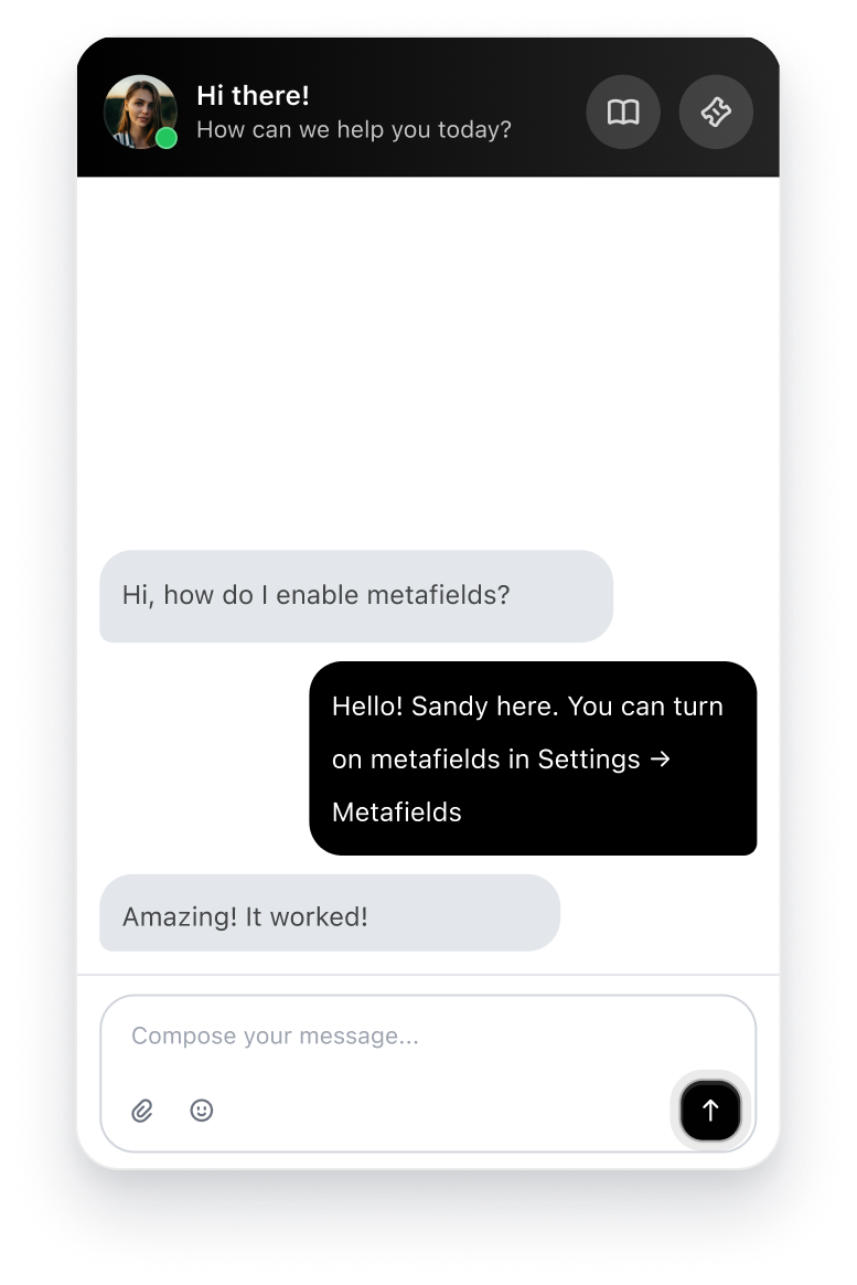 SuperRelay chat widget